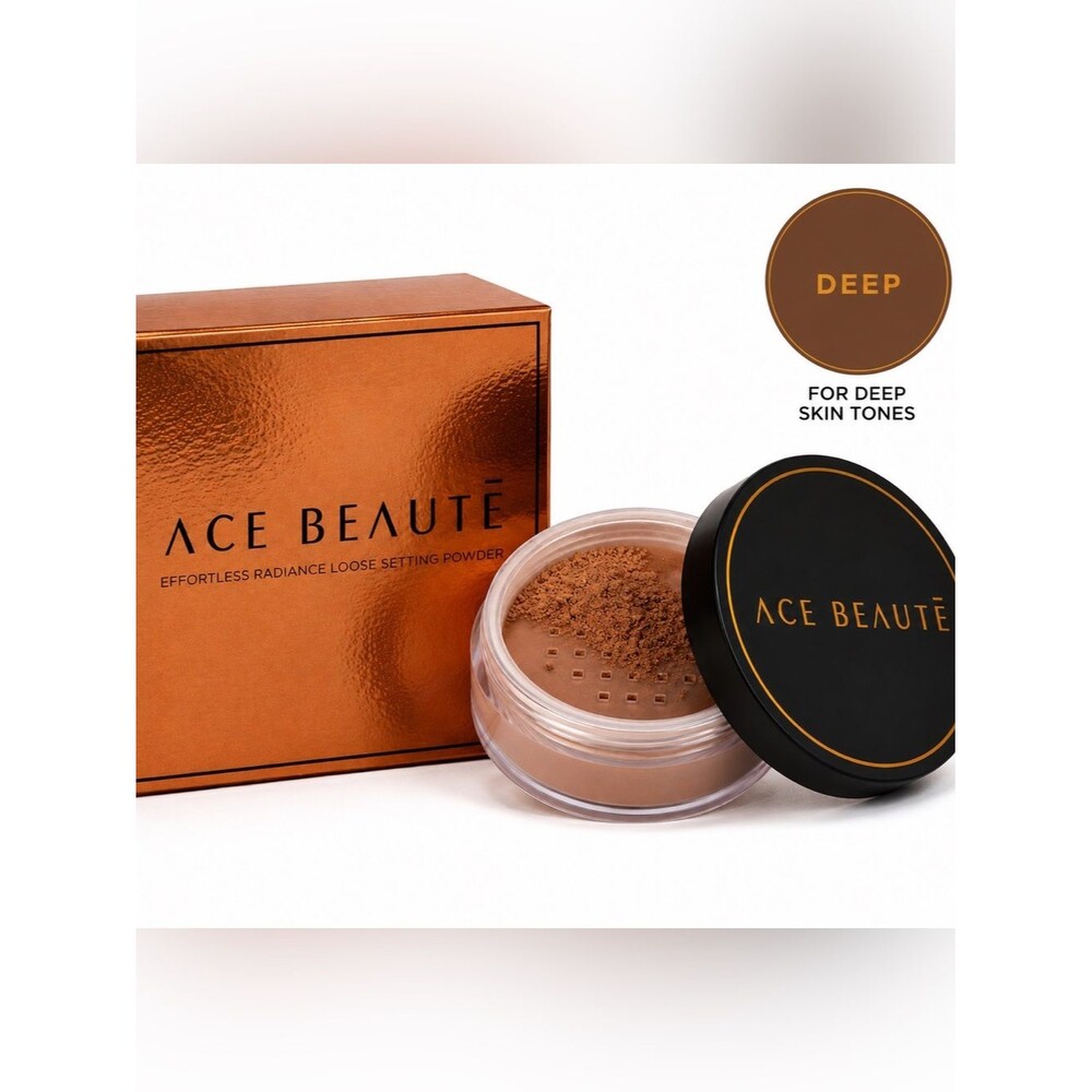 ACE BEAUTÉ Effortless Radiance Loose Setting Powder - DEEP